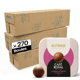 Boule de café CoffeeB Café Royal Lungo Forte - 30 boîtes - 270 boules