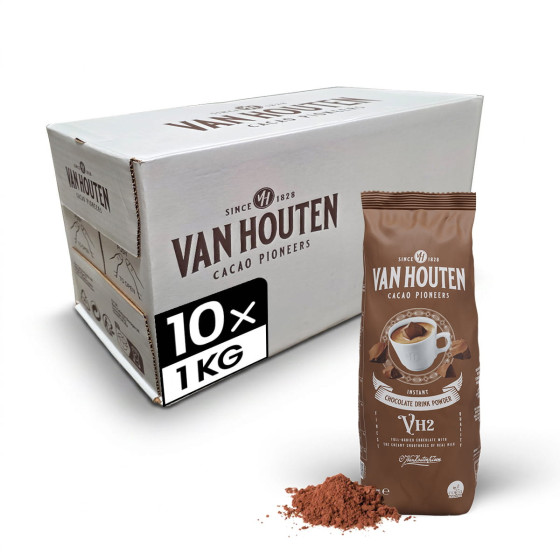 Chocolat Chaud Van Houten VH2 Chocolate Drink Powder 34% - 10 paquets - 10 Kg