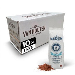 Chocolat Chaud Van Houten 24% cacao allégé en sucre - 10 paquets - 7,5 Kg