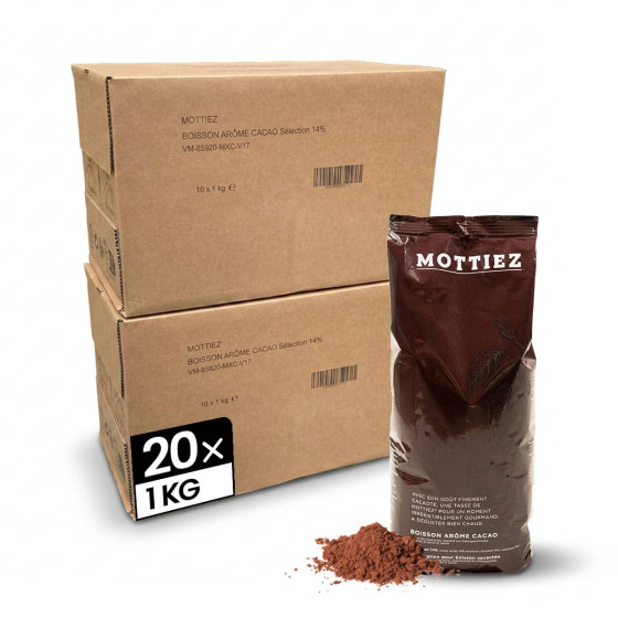 Chocolat Chaud Vending Mottiez - 20 paquets - 20 Kg