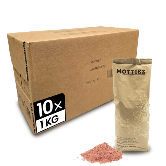 Cappuccino Vending Vanille Mottiez - 10 paquets - 10 Kg