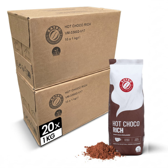 Chocolat Chaud Satro Hot Choco Rich - 20 paquets - 20 Kg