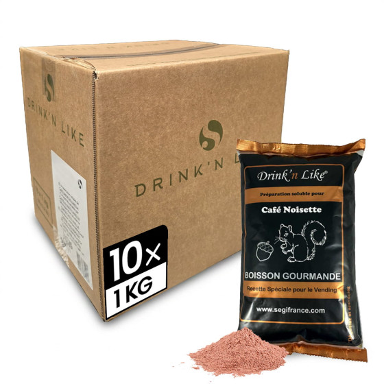 Cappuccino Soluble Drink'n Like - Noisette  - 10 Kg