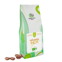 Café en grains Bio Green Lion Coffee Mélange Inca - 8 paquets - 8 Kg