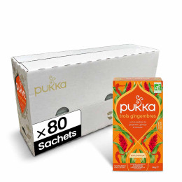 Infusion Bio Pukka Trois Gingembre - 4 boites - 80 sachets