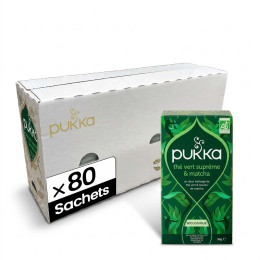 Thé Vert Bio Pukka Suprême Matcha - 4 boites - 80 sachets