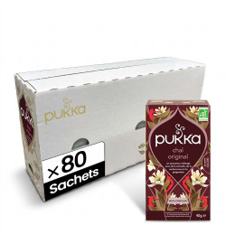 Thé Noir Bio Pukka Chaï Original - 4 boites - 80 sachets