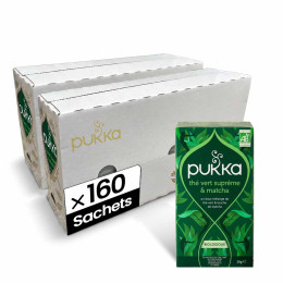Thé Vert Bio Pukka Suprême Matcha - 8 boites - 160 sachets