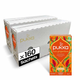 Infusion Bio Pukka Trois Gingembre - 8 boites - 160 sachets