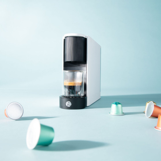 Lot 1000 Capsules Nespresso Compatible Orubia + Machine Nespresso Kottea EVE CNK110.W
