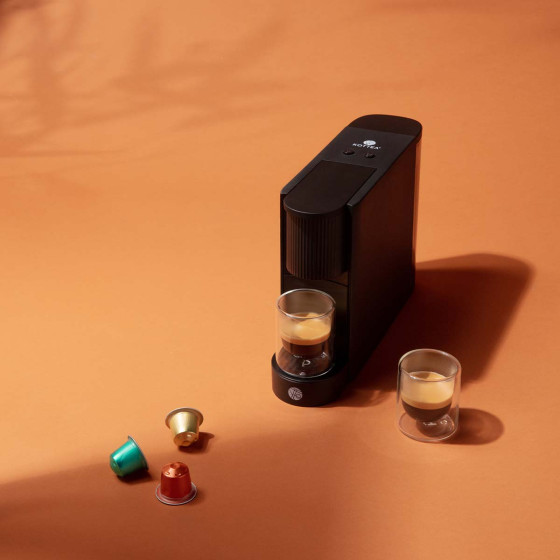 Lot 1000 Capsules Nespresso Compatible Orubia + Machine Nespresso Kottea EVE CNK110.B
