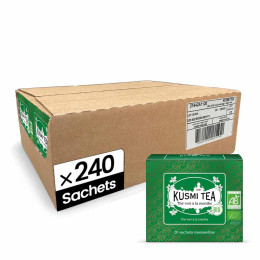 Thé Vert Bio Kusmi Tea Menthe - 12 boîtes - 240 sachets