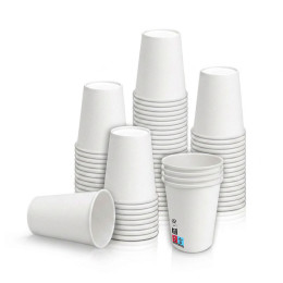 Gobelet carton 18 cl (7oz) Blanc - 100 gobelets