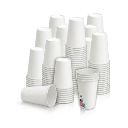 Gobelet carton 15 cl (6oz) Blanc - 1000 gobelets