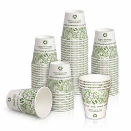 Gobelet carton Boissons Chaudes 25 cl - Compostable sans plastique - 100 gobelets