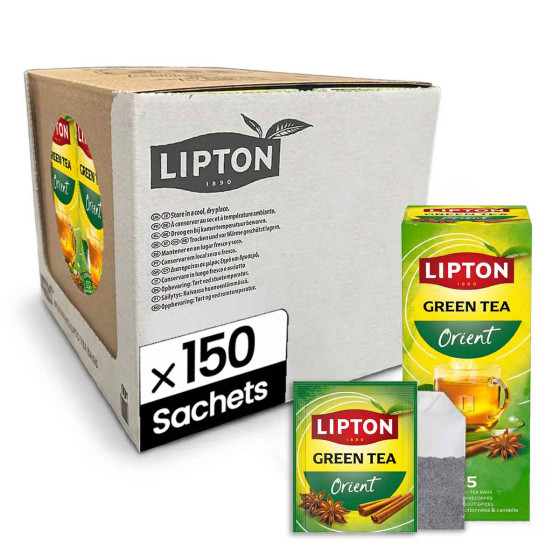 Thé Vert Lipton Orient - 6 boites - 150 sachets