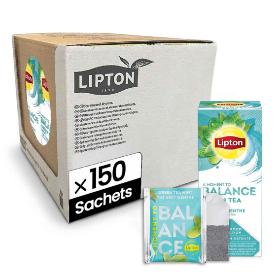 Thé Vert Lipton Menthe - 6 boites - 150 sachets