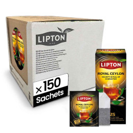 Thé Noir Lipton Royal Ceylan - 6 boîtes - 150 sachets