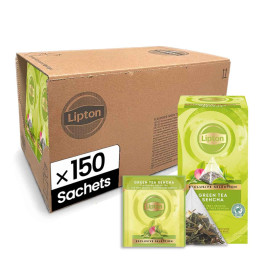 Thé Vert Lipton Exclusive Sélection Sencha - 6 boites - 150 sachets pyramide