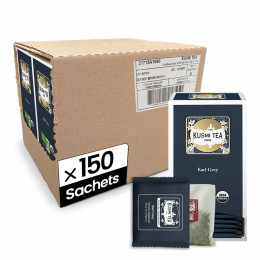 Thé Noir Earl Grey Bio Kusmi Tea - 6 boites - 150 sachets enveloppés