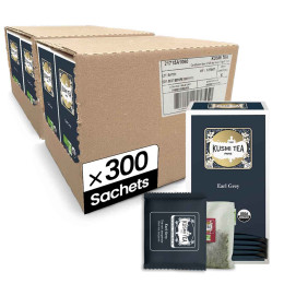 Thé Noir Earl Grey Bio Kusmi Tea - 12 boites - 300 sachets enveloppés