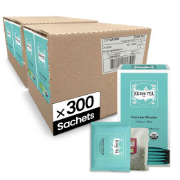 Infusion Verveine-Menthe Poivrée Bio Kusmi Tea - 12 boites - 300 sachets enveloppés