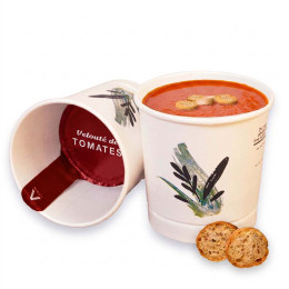 Gobelet Pré-dosé Velouté de Tomates avec Croutons - 15 boissons