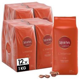 Café en Grains Café de Paris L'intense - 12 paquets - 12 Kg