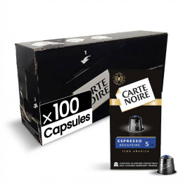 Capsule Nespresso Compatible Carte Noire Espresso Déca n°5  - 10 boites - 100 Capsules