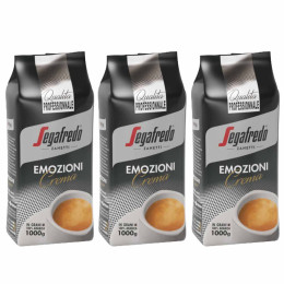 Café en Grains Segafredo Emozioni Crema - 3 paquets - 3 Kg