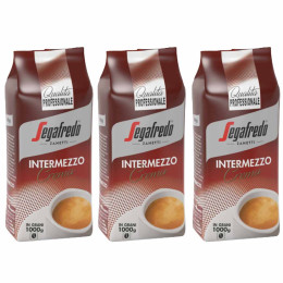 Café en Grains Segafredo Intermezzo Crema - 3 paquets - 3 Kg