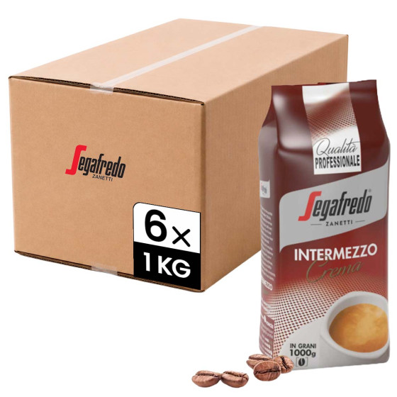 Café en Grains Segafredo Intermezzo Crema - 6 paquets - 6 Kg