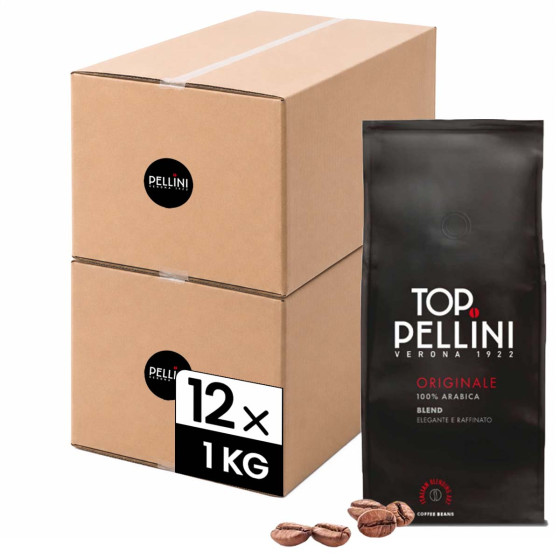 Café en Grains Pellini Top 100% Arabica - 12 paquets - 12 Kg
