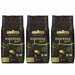 Café en Grains Bio Lavazza Espresso Maestro - 3 paquets - 3 Kg