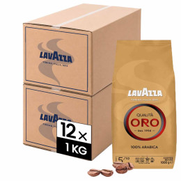 Café en Grains Lavazza Qualita Oro - 12 paquets - 12 Kg