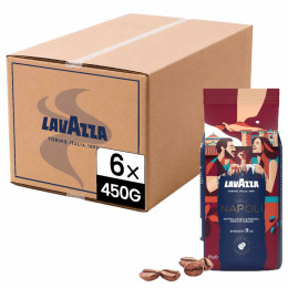 Café en Grains Lavazza Tales of Napoli - 6 paquets - 2,7 Kg
