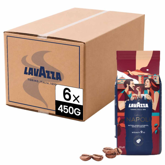 Café en Grains Lavazza Tales of Napoli - 6 paquets - 2,7 Kg