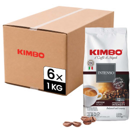 Café en Grains Kimbo Intenso - 6 paquets - 6 Kg