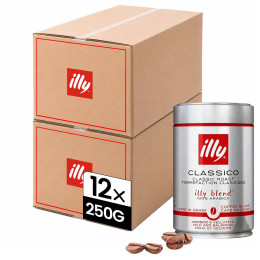 Café en Grains illy Espresso Classico - 12 boîtes - 3 Kg