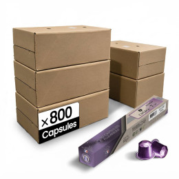 Capsule Nespresso Compatible Café Orbica Lungo - 80 tubes - 800 capsules
