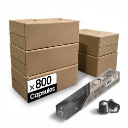 Capsule Nespresso Compatible Café Orbica Ristretto - 80 tubes - 800 capsules