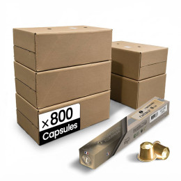 Capsule Nespresso Compatible Café Orbica Cremoso - 80 tubes - 800 capsules