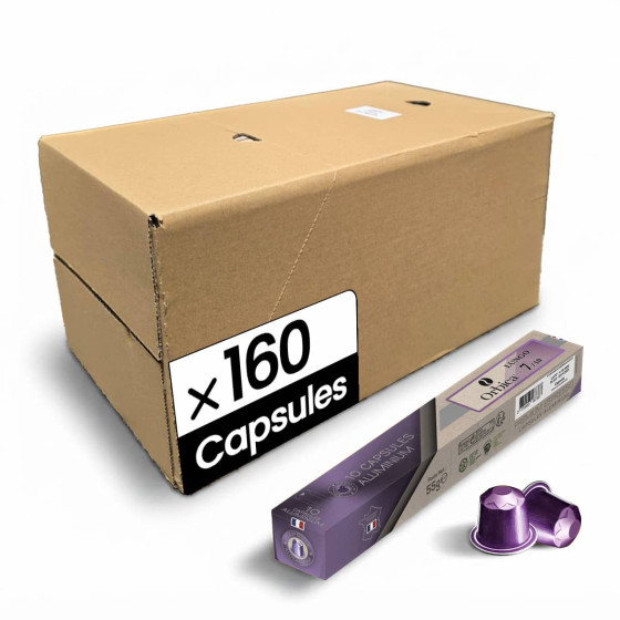 Capsule Nespresso Compatible Café Orbica Lungo - 16 tubes - 160 capsules
