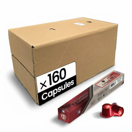 Capsule Nespresso Compatible Café Orbica Intenso - 16 tubes - 160 capsules