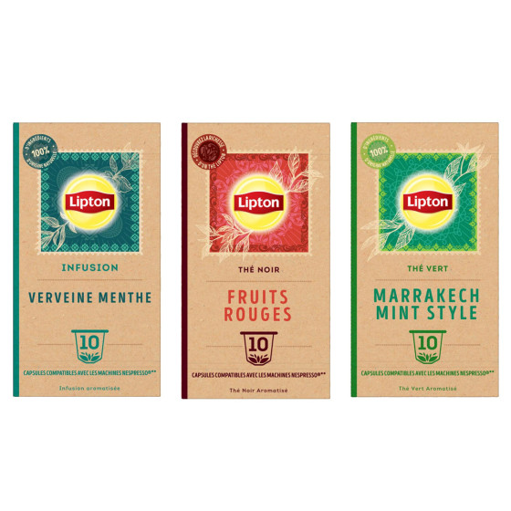 Pack Découverte Capsule Nespresso Compatible Lipton - 30 capsules