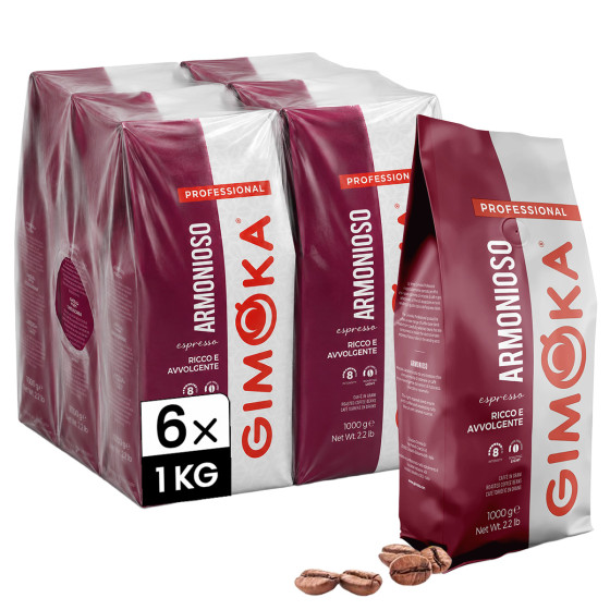 Café en Grains Gimoka Armonioso - 6 paquets - 6 Kg
