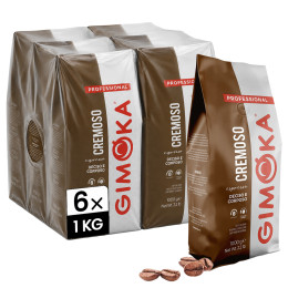 Café en Grains Gimoka Cremoso - 6 paquets - 6 Kg
