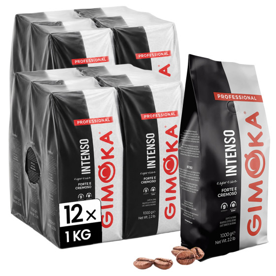 Café en Grains Gimoka Intenso - 12 paquets - 12 Kg
