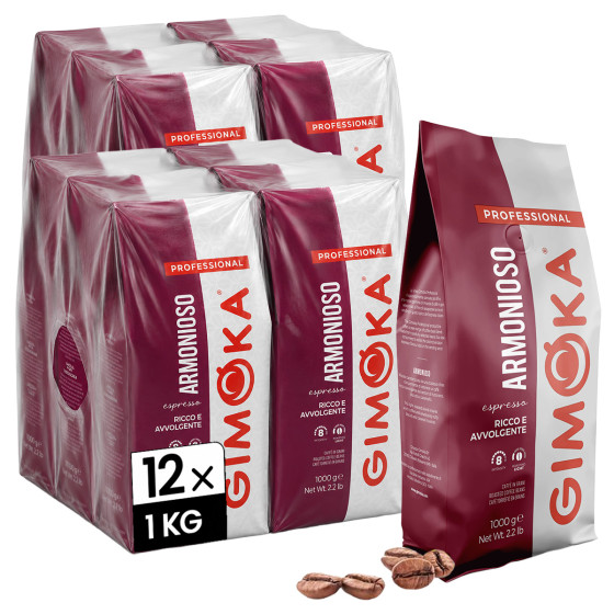 Café en Grains Gimoka Armonioso - 12 paquets - 12 Kg