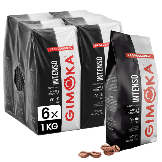 Café en Grains Gimoka Intenso - 6 paquets - 6 Kg